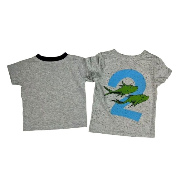 Bundle of 2  Baby Boys 12 months  Short Sleeve T-Shirts  Airplanes & Dr. Suess - Picture 3 of 5